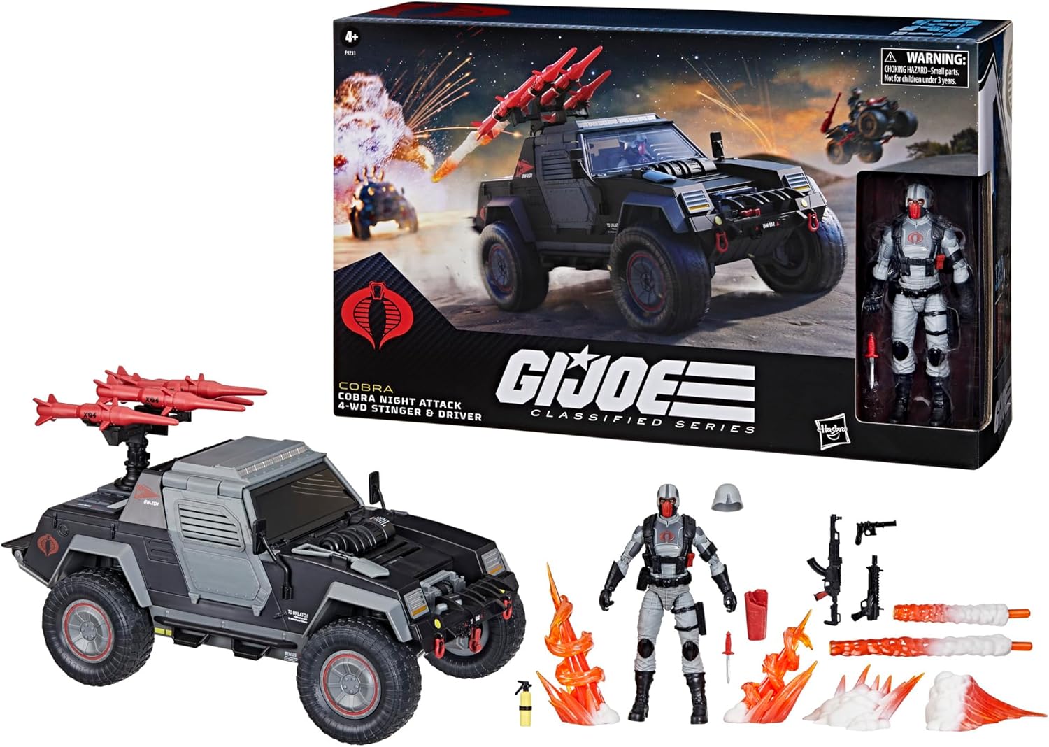 GI Joe Classified Series Cobra Night Attack 4-WD Stinger & Driver