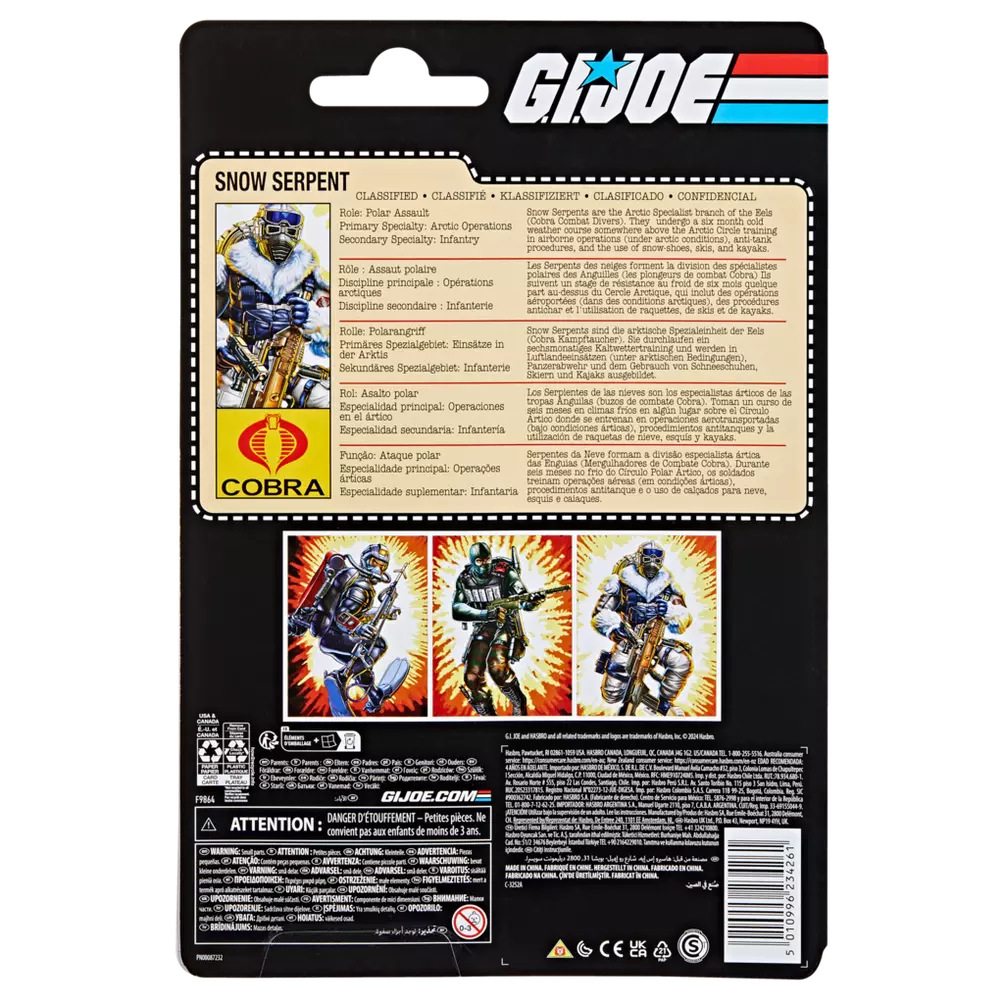 GI Joe Classified Series Retro Cardback Snow Serpent