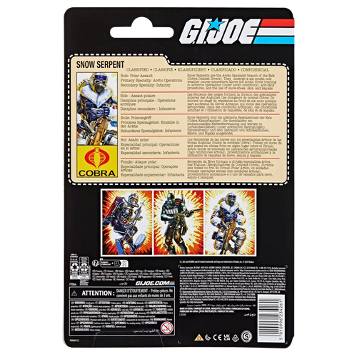 GI Joe Classified Series Retro Cardback Snow Serpent