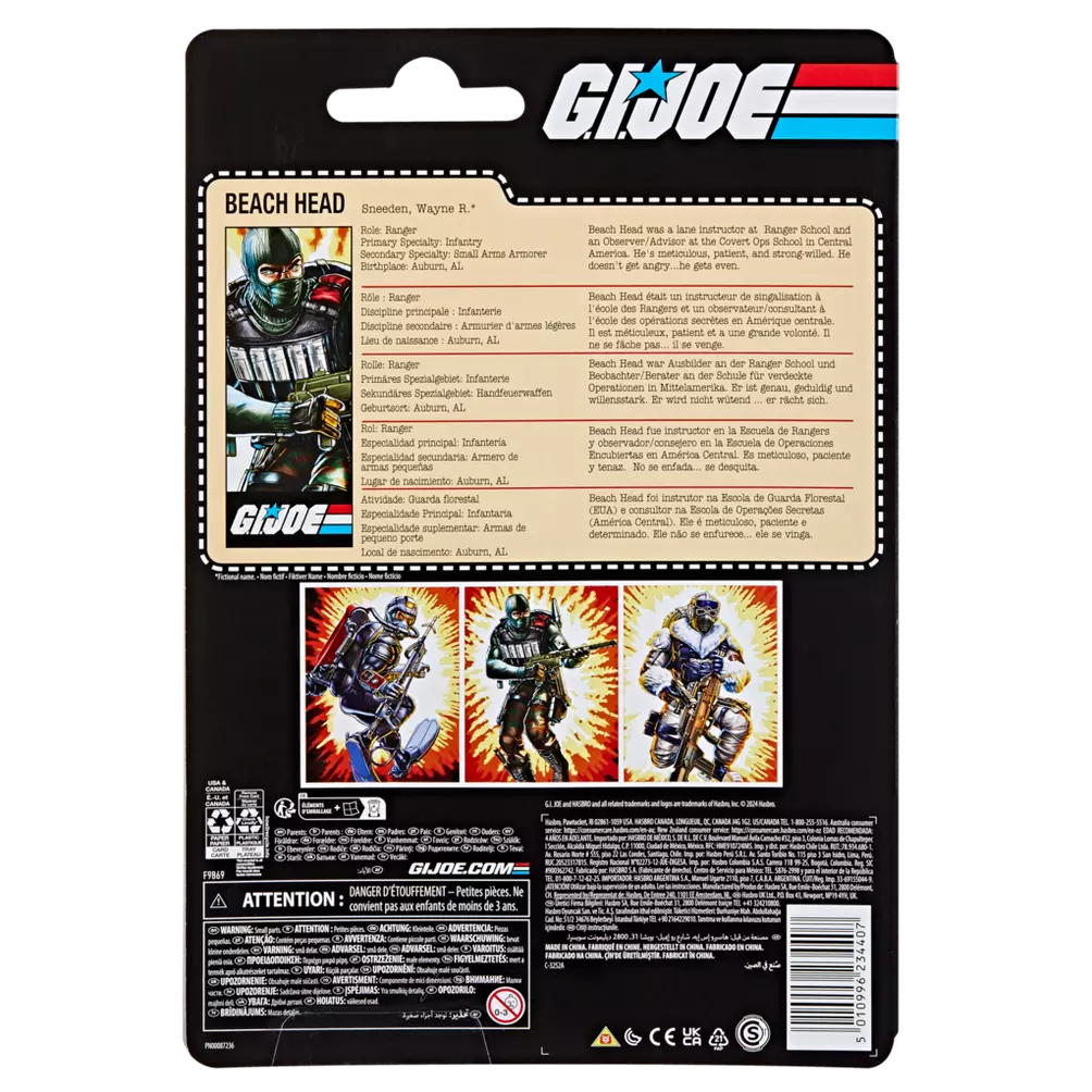 GI Joe Classified Series Retro Cardback Beach Head