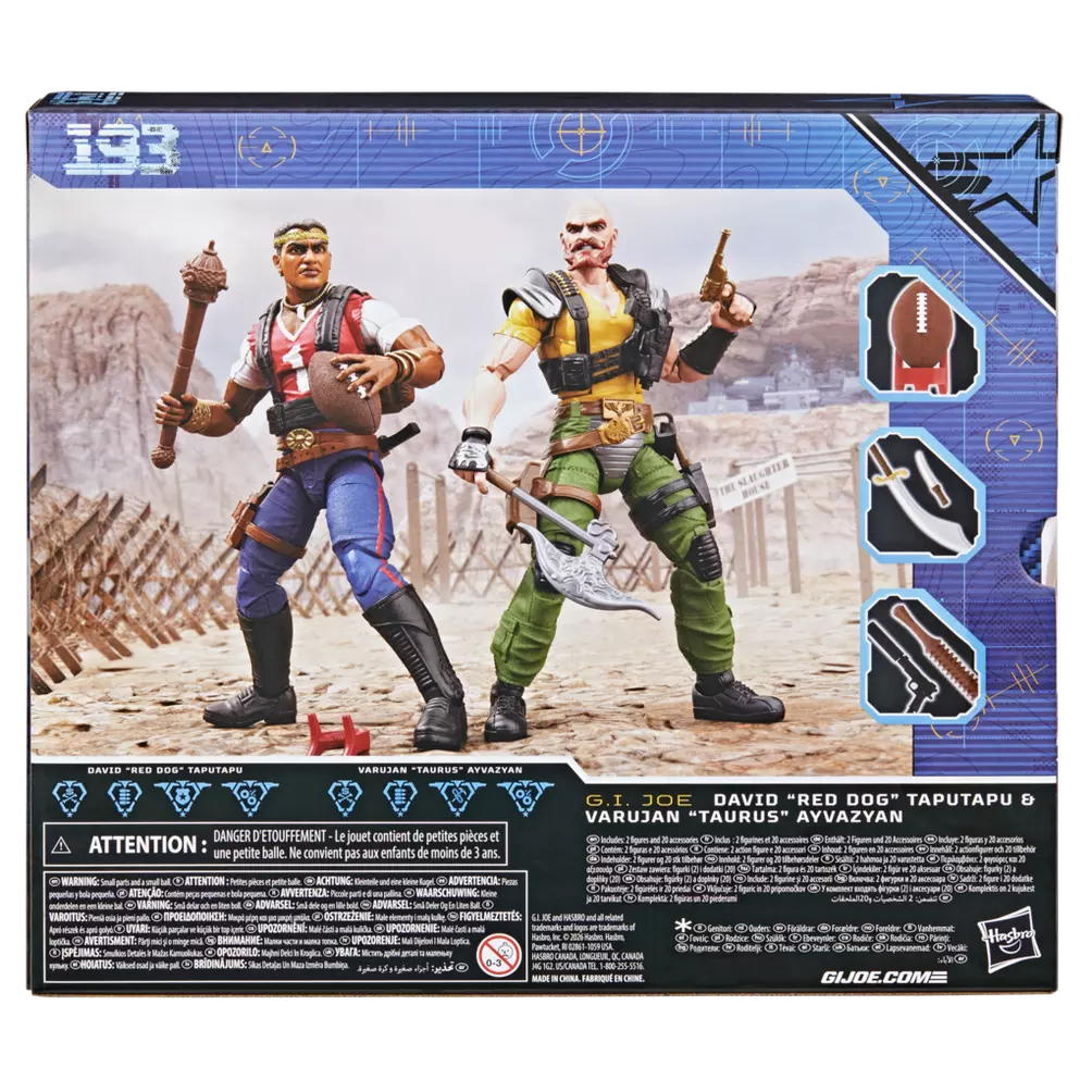 GI Joe Classified Series David "Red Dog" Taputapu & Varujan "Taurus" Ayvazyan