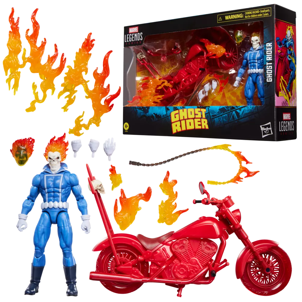 Marvel Legends Series Ghost Rider Johnny Blaze with Motorcycle