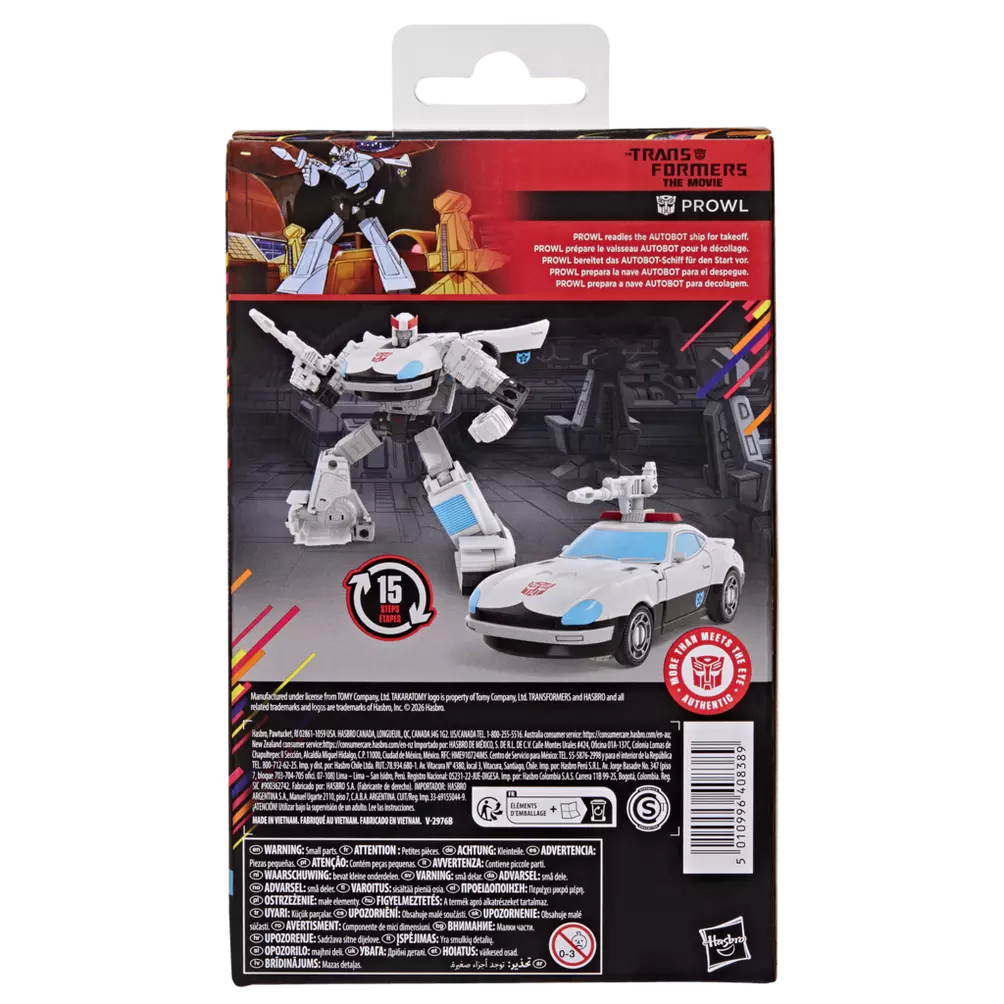 Transformers Studio Series MTMTE Collection The Transformers: The Movie Deluxe Class Prowl - Exclusive