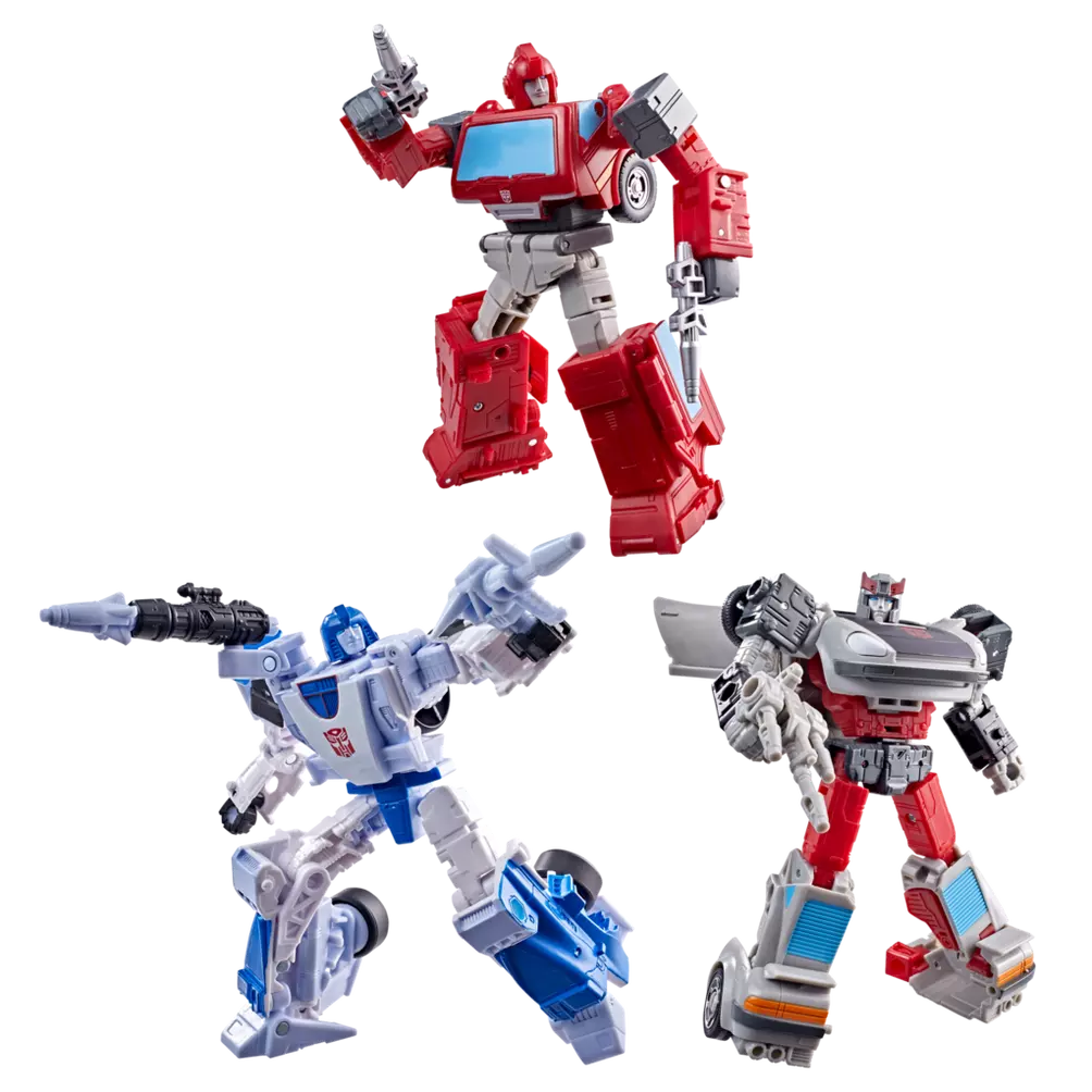 Transformers Ages of the Primes 3-Pack Autobot Mirage, Ironhide, Bluestreak (Preorder Nov 2026)